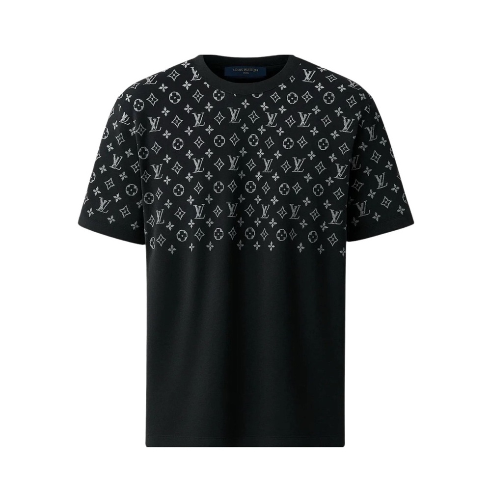 NEW LV Black Monogram Men's Shirt